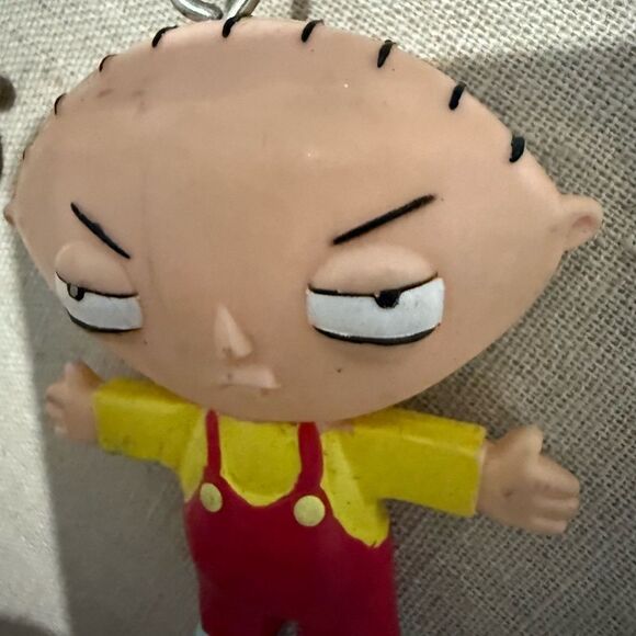Stewie Griffin Family Guy 2004 Keychain by NJ Croce Co. Vintage Cartoon Figure - Picture 4 of 14
